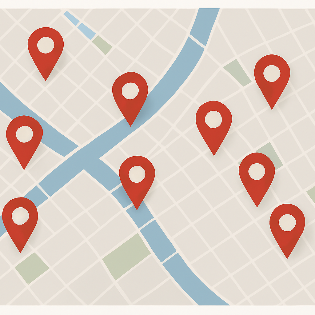 Importing multiple locations to Google Maps from a spreadsheet